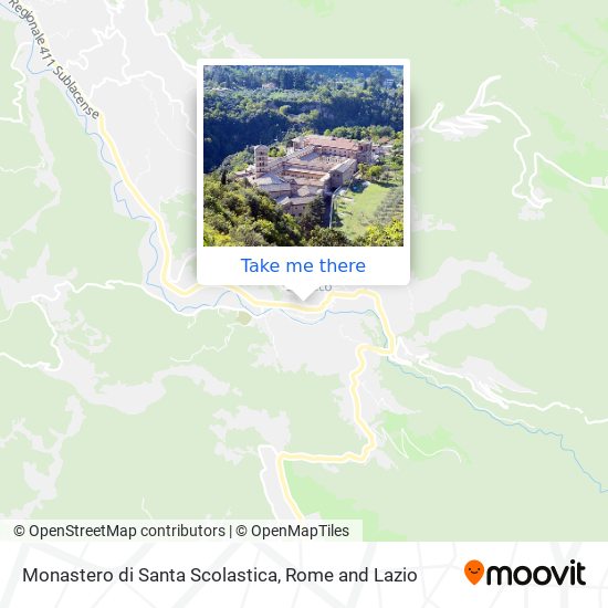 Monastero di Santa Scolastica map