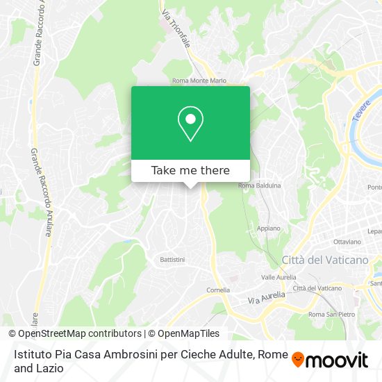 Istituto Pia Casa Ambrosini per Cieche Adulte map