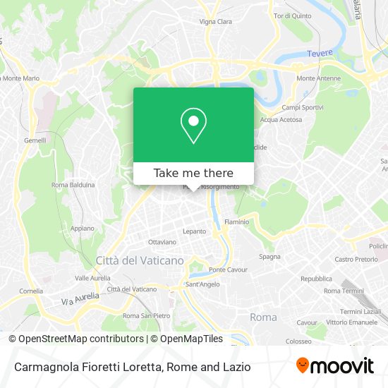 Carmagnola Fioretti Loretta map