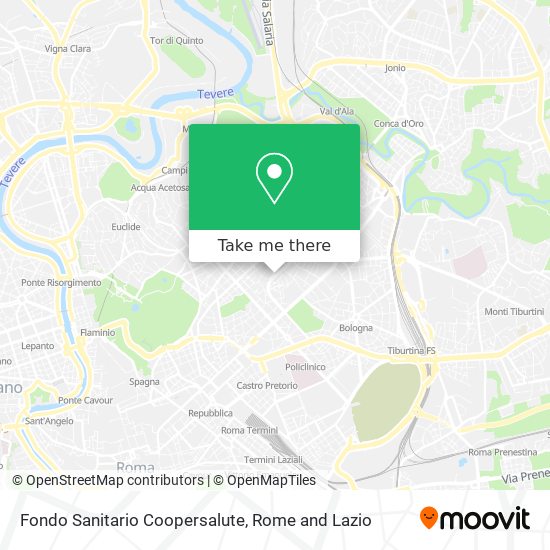 Fondo Sanitario Coopersalute map