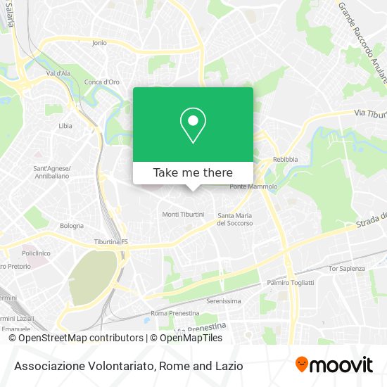 Associazione Volontariato map
