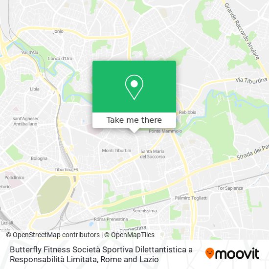 Butterfly Fitness Società Sportiva Dilettantistica a Responsabilità Limitata map