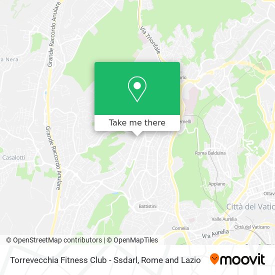 Torrevecchia Fitness Club - Ssdarl map