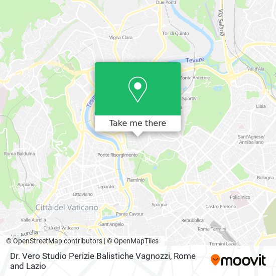 Dr. Vero Studio Perizie Balistiche Vagnozzi map