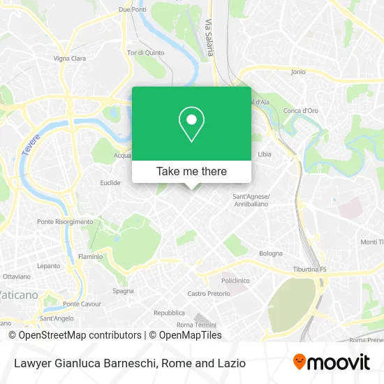 Lawyer Gianluca Barneschi map