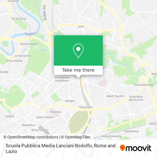 Lanciani Rodolfo Public Middle School map