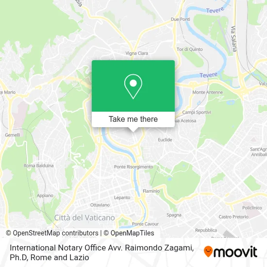 International Notary Office Avv. Raimondo Zagami, Ph.D map