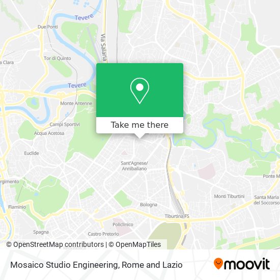 Mosaico Studio Engineering map