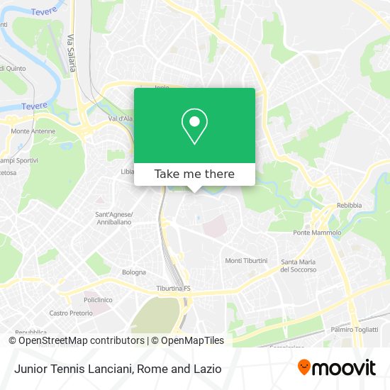 Junior Tennis Lanciani map