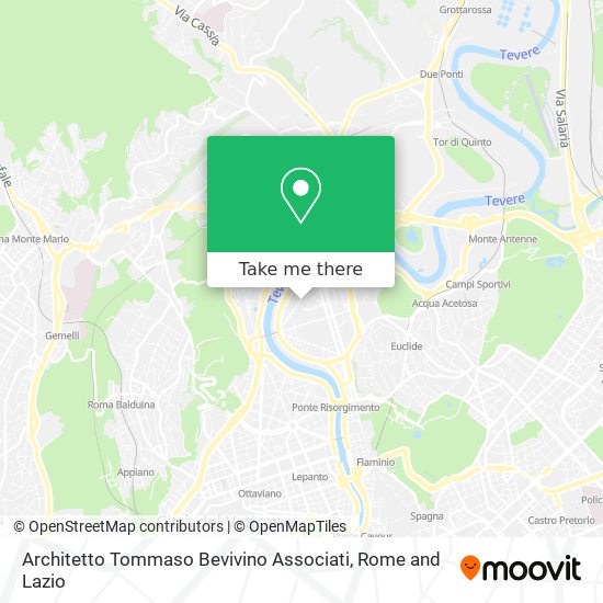 Architetto Tommaso Bevivino Associati map