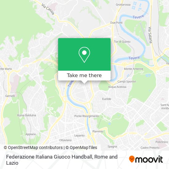 Federazione Italiana Giuoco Handball map