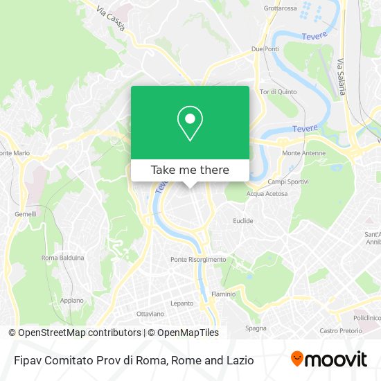 Fipav Comitato Prov di Roma map