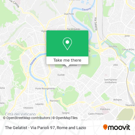 The Gelatist - Via Parioli 97 map