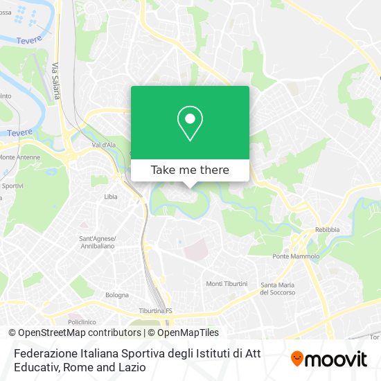 Federazione Italiana Sportiva degli Istituti di Att Educativ map