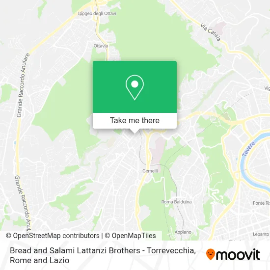 Bread and Salami Lattanzi Brothers - Torrevecchia map