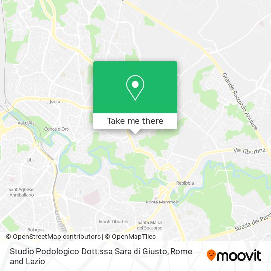 Studio Podologico Dott.ssa Sara di Giusto map