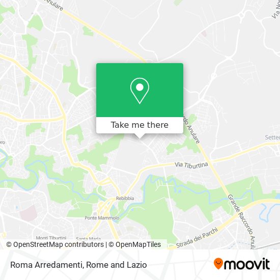 Roma Arredamenti map