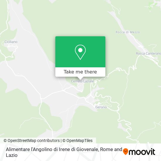 Alimentare l'Angolino di Irene di Giovenale map