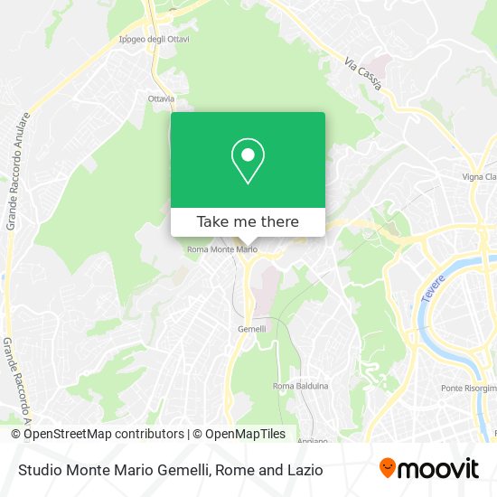 Studio Monte Mario Gemelli map