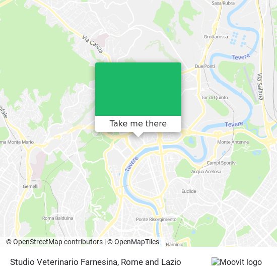 Studio Veterinario Farnesina map