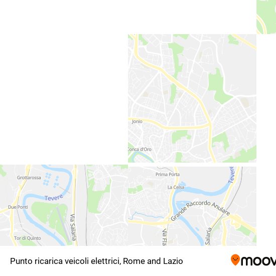 Punto ricarica veicoli elettrici map