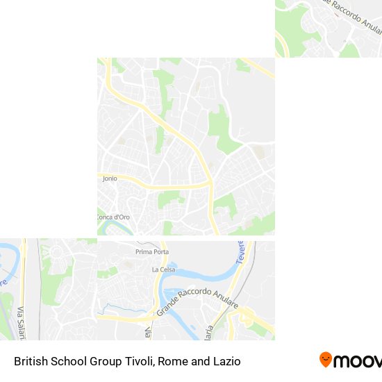 British School Group Tivoli map