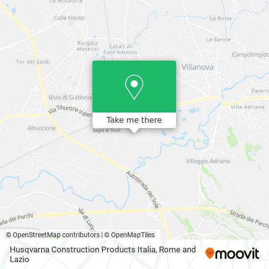 Husqvarna Construction Products Italia map