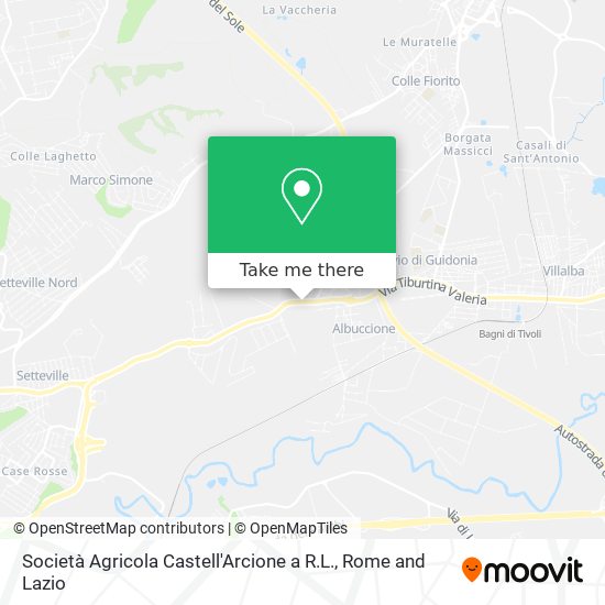 Società Agricola Castell'Arcione a R.L. map