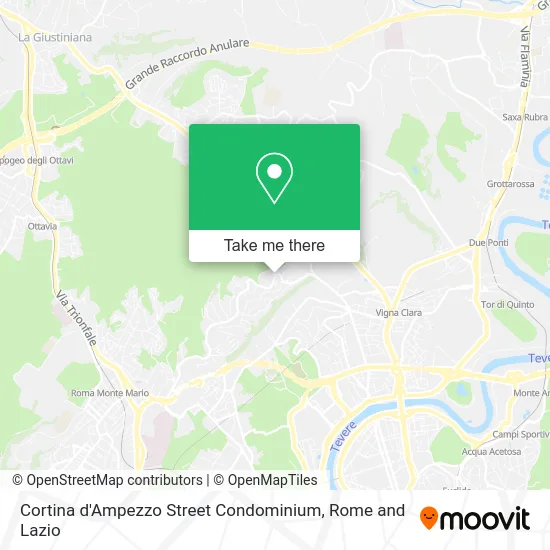 Cortina d'Ampezzo Street Condominium map