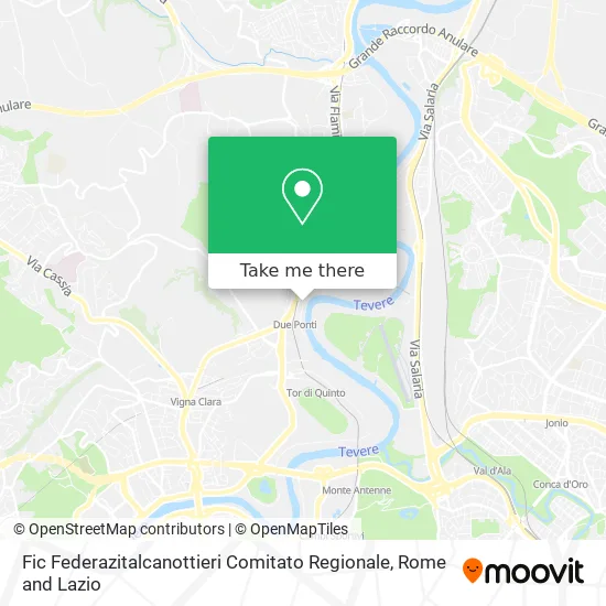 Fic Italian Rowing Federation Regional Committee map