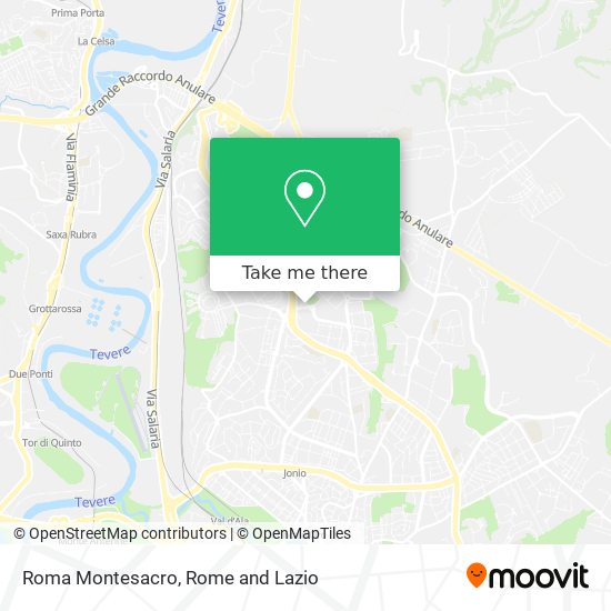 Roma Montesacro map