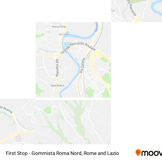 First Stop - Gommista Roma Nord map