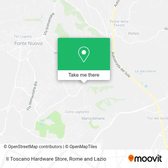 Il Toscano Hardware Store map