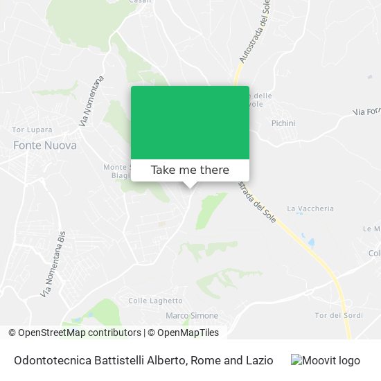 Odontotecnica Battistelli Alberto map