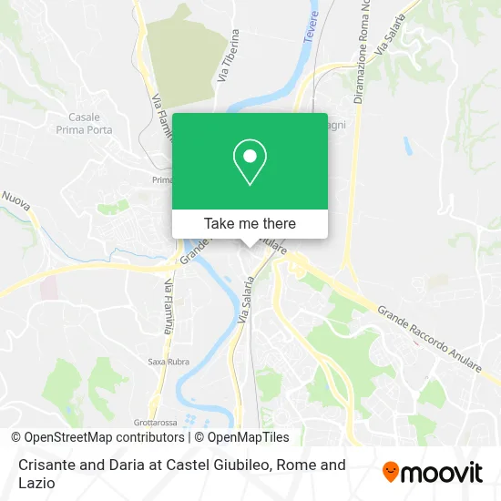 Crisante and Daria at Castel Giubileo map