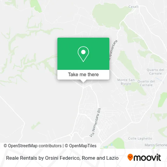 Reale Rentals by Orsini Federico map