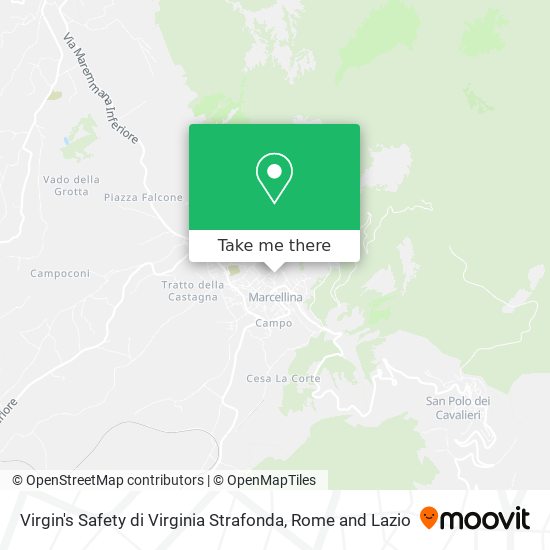 Virgin's Safety di Virginia Strafonda map