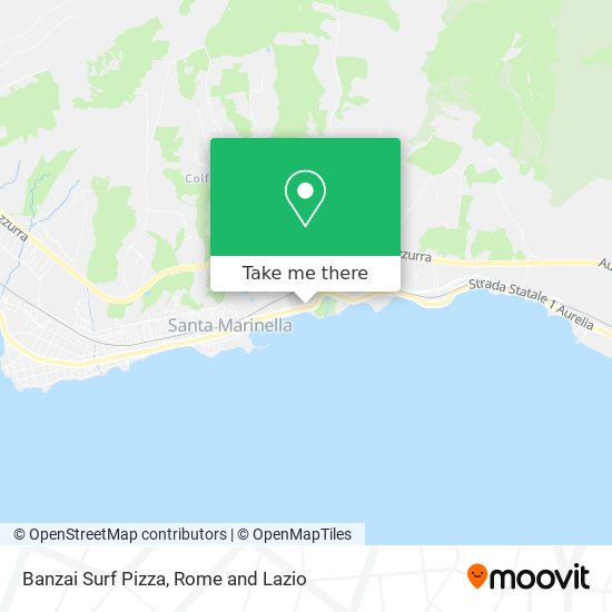 Banzai Surf Pizza map