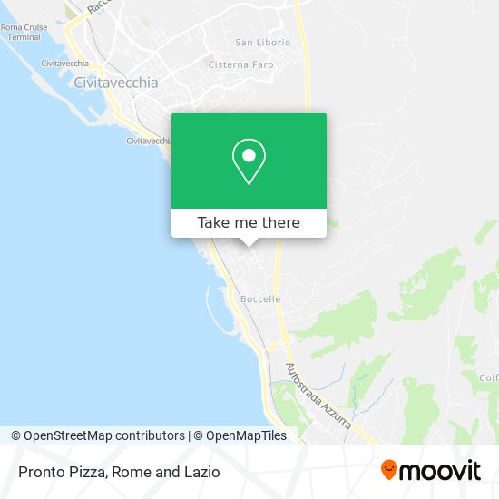 Pronto Pizza map