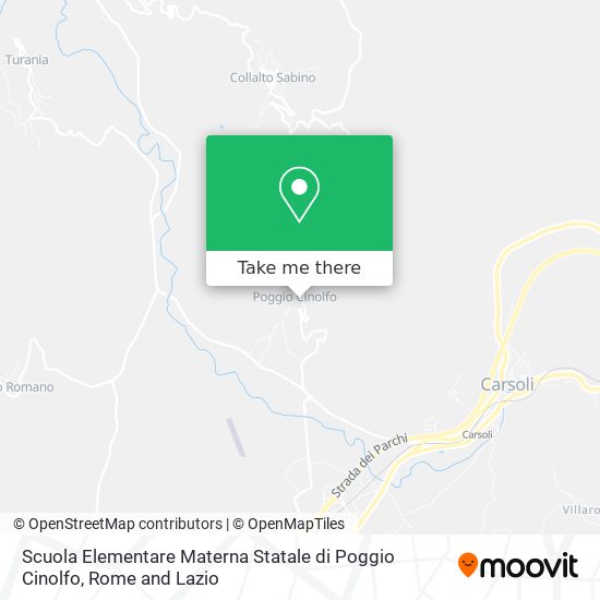 Scuola Elementare Materna Statale di Poggio Cinolfo map