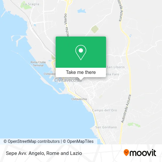 Lawyer Angelo Sepe map