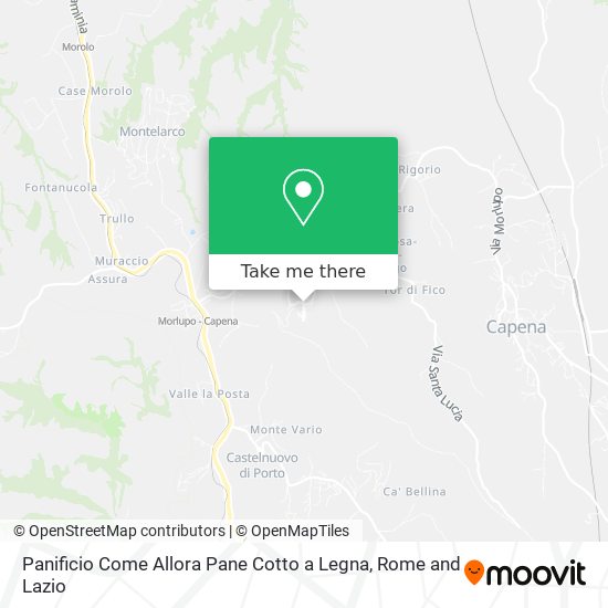 Panificio Come Allora Pane Cotto a Legna map
