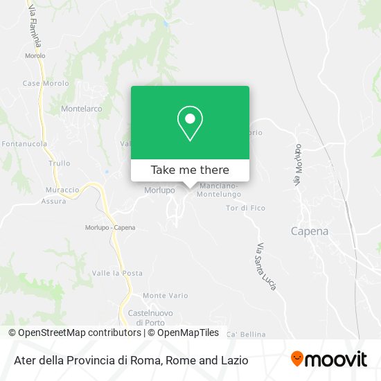 Ater della Provincia di Roma map