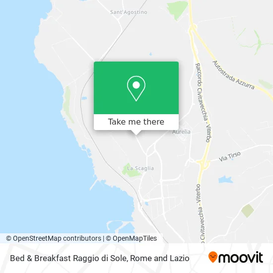 Bed & Breakfast Raggio di Sole map
