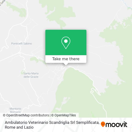 Ambulatorio Veterinario Scandriglia Srl Semplificata map