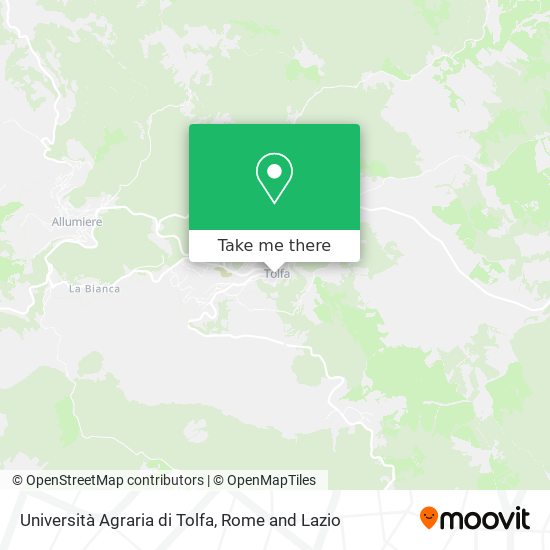 Università Agraria di Tolfa map