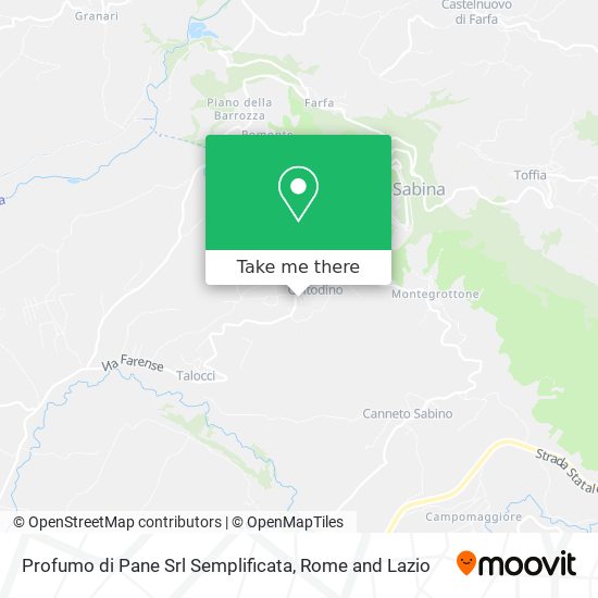 Profumo di Pane Srl Semplificata map