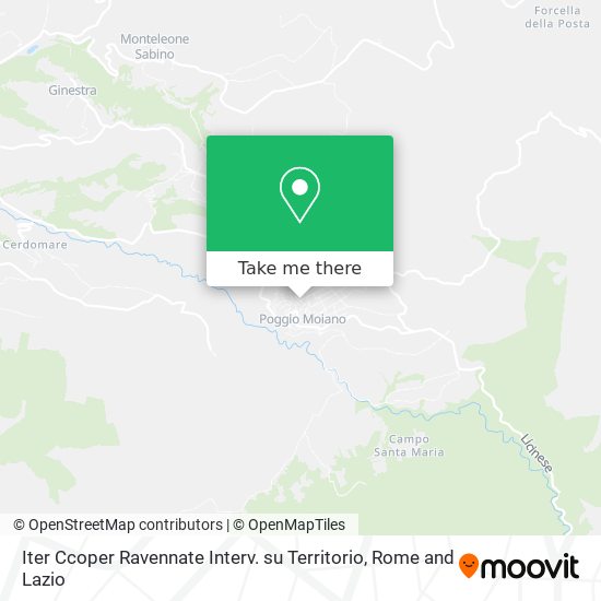 Iter Ccoper Ravennate Interv. su Territorio map