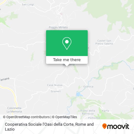 Cooperativa Sociale l'Oasi della Corte map