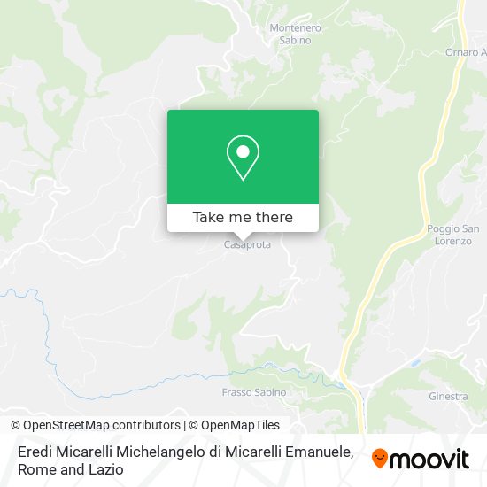 Eredi Micarelli Michelangelo di Micarelli Emanuele map
